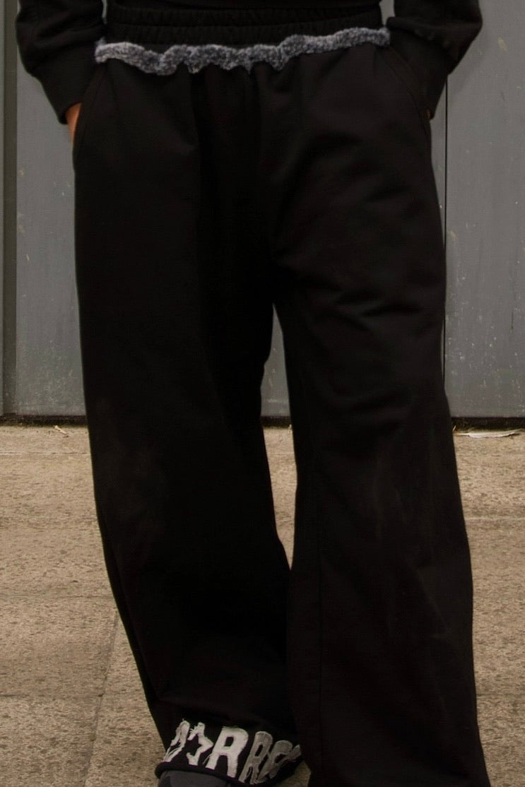 Black STARRED Joggers